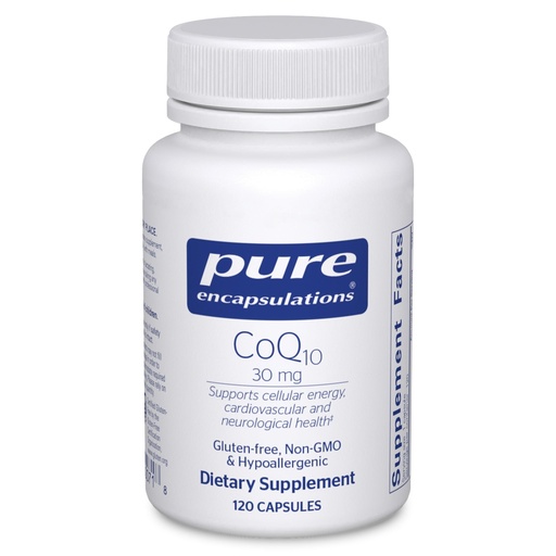 [BRSWIZQMBZYB6DLA] Pure Encapsulations CoQ10 30 mg | Coenzyme Q10 Supplement for Energy, Antioxidants, Brain and Cellular Health, Cognition, and Cardiovascular Support* | 120 Capsules