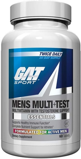 [BRSWKZDQC4ORG236] GAT SPORT Mäns Multi + Test, Premium Multivitamin tabletter (60 greve)