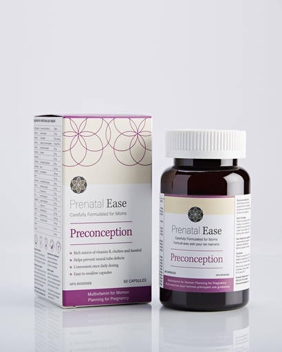 [BRSWEBA5CAHB4C35] Preconception, Baby Planning Multivitamin, Once Daily Dose, Contains Methylfolate, 60-Day Supply
