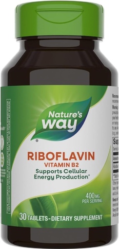 [BRSWI2QGDIHBCCLU] Manera de la naturaleza Riboflavin Vitamina B2, 400 mg por por porción, Pack de 3