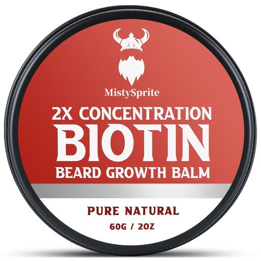 [BRSRAHY7CQIGEETP] Beard Balm for Men & Conditioning Beard Wax - Made with Castor Oil Natural and Organic Ingredients - Hydrates & Thickens Facial Hair Growth- 2 Ounce Tin (Vanilla)
