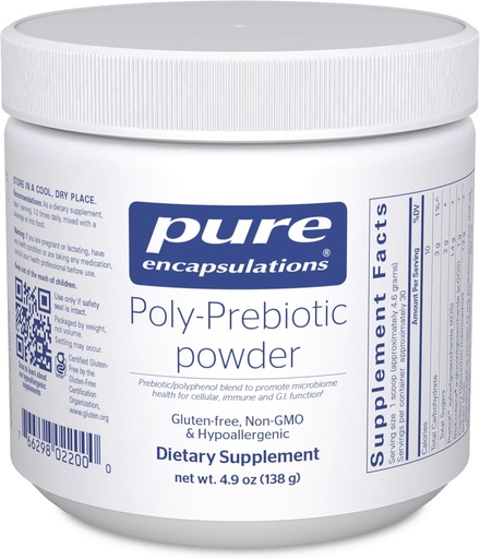 [BRSWGBT6DF5QADL3] Rena inkapslingar Poly-Prebiotic Powder | Mål Akkermansia Muciniphila för att stödja GI-barriärfunktion | 4,9 Ounces