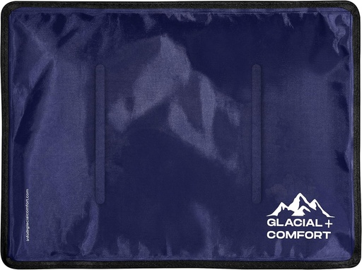 [BRSRMFQYCMMRUCT4] Glacial Comfort Large Gel Ice Pack for Injuries Reusable - (15" x 11") Cold Pads for Back Pain, Hip, Knee, Shoulder, Muscle Strains, Migraine & Postpartum Recovery, Flex Technology - Compression Pad.