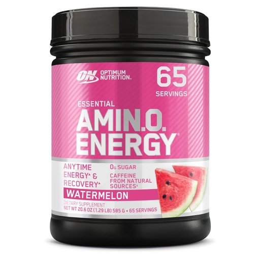 [BRSWIFIQOYGGOYDU] Optimum Nutrition Amino Energy - Pre Workout with Green Tea, BCAA, Amino Acids, Keto Friendly, Green Coffee Extract, Energy Powder - Watermelon, 65 Servings (Packaging May Vary)