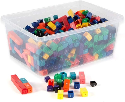 [BRSWI2QHOIEACHDC] hand2mind Rainbow Fraction Tower Cubes, Montessori Math Materials, Fraction Manipulatives, Unit Fraction, Fraction Cubes, Math Manipulatives for Elementary School, Homeschool Supplies (15 Sets)
