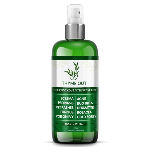 [BRSROYAPB4FA2EQV] Thyme Out All Natural Eczema Treatment- Psoriasis Treatment - an All-in-One Solution for Acne, Dermatitis, Rosacea, Cold Sores, Bites, Poison Ivy - Anti-Itch Spray for Itchy Skin Relief 4oz