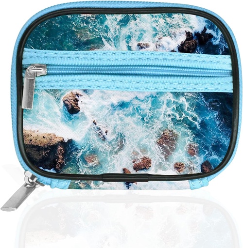 [BRSW2AYQBEJRUH3X] Serfeymi Weekly Travel Pill Organizer Pill Case for Purse with Removable 7 Day Pill Box, Fashionable Travel Medicine Organizer Pill Container for Medicine, Vitamin - Blue 03