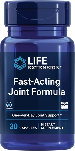[BRSWIY32BENGYFT2] Extensión de la vida Fórmula conjunta de acción rápida, Keratin, Korean Angelica, hyaluronic Acid, Joint discomfort Relief, Non-GMO, Gluten-Free, 30 cápsulas