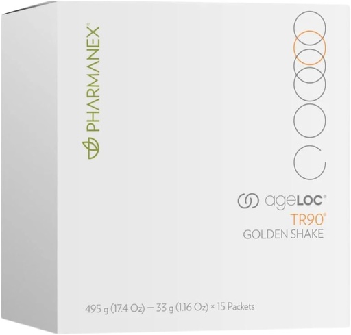 [BRSRAYYCDIPWEE3H] Nu Skin ageLOC TR90 Golden Shake | 1lb | Plant-Based Protein Powder Supports Lean Muscle & Overall Health | Vitamins A C E B12 | 15g Protein Per Serving
