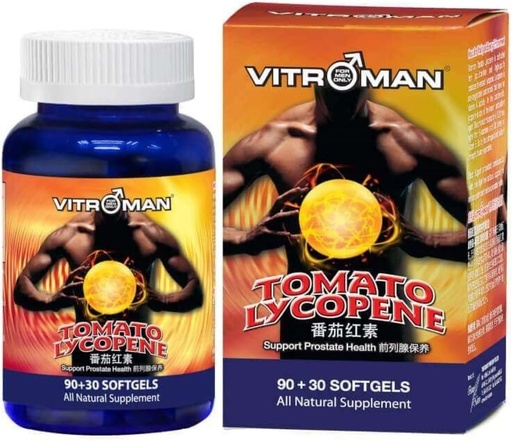 [BRSWKEIHOYHBYG3Y] Tomato Lycopene (120 softgels), Cardiovascular Support, Premium Quality Antioxidant - 100% Natural Tomato - Great for Prostate Health Immune System Support