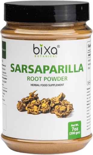 [BRSWKGQZCYPQOET6] bixa BOTANICAL Sarsaparilla Root Powder | HEMIDESMUS INDICUS | Anantmool | 200 Grams / 7 OZ | Ayurvedic Herbal Supplement | Gluten Free, Non-GMO, Steam Treated, Vegan, 100% Pure.