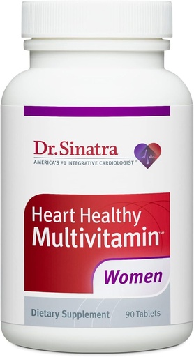 [BRSWKZILCAAWCELU] Dr. Warwick Heart Vitamin D 1000 IU, A, B12, C, E, Biotin, Folate, və sink, 90 Tablet (30-Day Supply) olan Qadınlar üçün sağlam Multivitamin