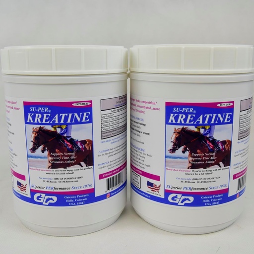 [BRSWIED6CEIWCHTK] SU-PER Kreatineエネルギー馬の補足 - エネルギー生産、Staminaおよび持久力-Kre-AlkalynのEquineのクレアチンの補足- 2.5ポンド、2パック