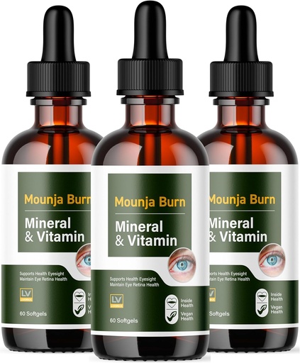 [BRSRAAT4BB5AGA3K] (3 Pack) Mounja Burn Advanced Drops Fórmula 3 Botellas para 90 días