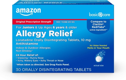 [BRSWYZINOB7BEALH] Acte bàsic 24-Hour Children Al-ergy Medicine, Lotatadeine Or Disdey tles, 10 mg, antihistamímina, edat 6+, 30 comtes