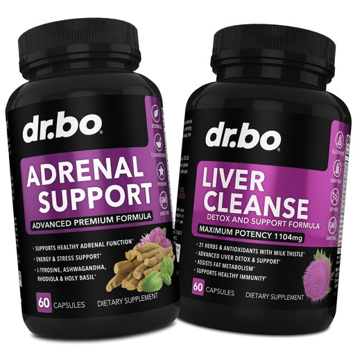 [BRSRAEAYOJYRYDI7] Adrenal Support Cortisol & Liver Cleanse Detox Supplement - Adrenal Fatigue Supplements for Cortisol Health - Liver Gallbladder Care Formula Capsules & Natural Milk Thistle Dandelion Supplements