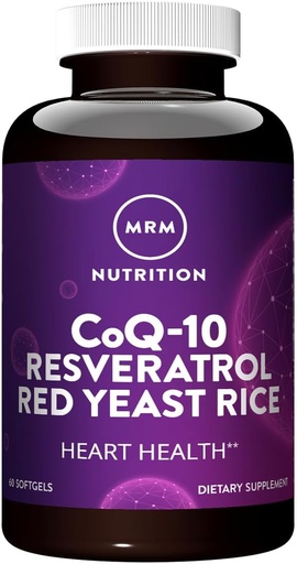 [BRSROBA5CINWGD3L] MRM Nutrition CoQ-10 Resveratrol Red kvasinková ryža