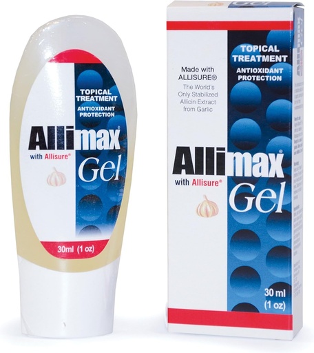 [BRSWKEIFBR4BM2I5] ALLIMAX Liquid Topical Gel (30mL = 1fl.oz) - Garlic extract Natural Skincare Gel - Unisex - Skincare naturala interesatzen zaien helduak
