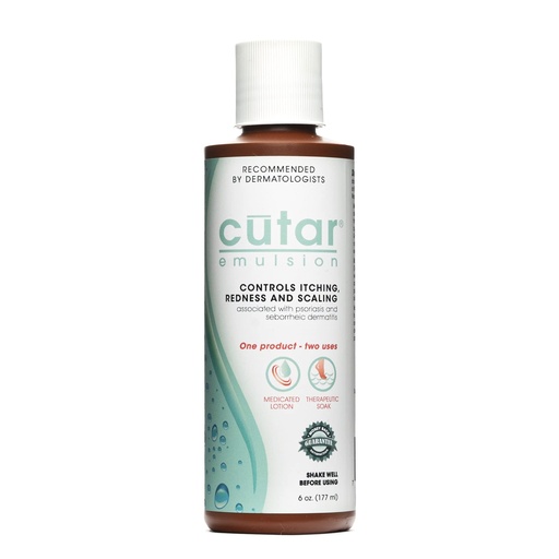 [BRSWIYQHBACWEHL2] Cutar Emulsion Cream - Coal Tar Lotion for Relief from Eczema, Psoriasis, and Dermatitis - Helps Soothe Itchy Flaky Skin, Redness, Dryness, and Inflammation