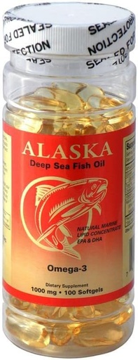 [BRSWIGYNOECR6YLE] 1 NCB Alaska Deep Sea Omega 3 Fish Oil 100caps EPA DHA