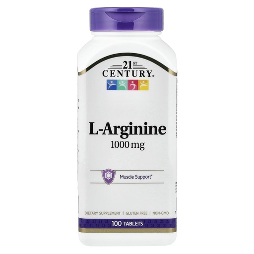 [BRSWIYY3BV6BWG3I] 21st Century L-Arginine 1000mg, Maximum Strength 100 ea