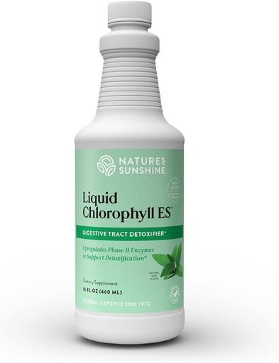 [BRSWIEIEB54RSD32] Nature's Sunshine Liquid Chlorophyll Extra Strength - Immunity Support, Detox & Cleanse, Chlorophyll Liquid Drops with Spearmint Oil, Natural Energy Boost, Internal Deodorant - 16 Fl Oz