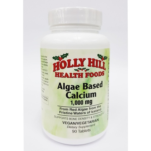 [BRSWGEACAF5AIGYZ] Holly Hill Health Foods Algae Based Calcium 1,000 mg per Serving, 90 Tablets