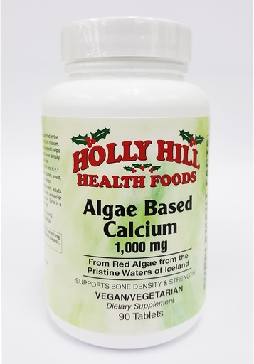 [BRSWGEACAF5AIGYZ] Holly Hill Health Foods Algae Dựa trên Calcium 1,000 mg, 90 bảng