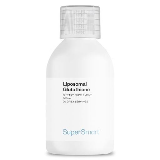 [BRSRAZD2BMHAMC3J] Supersmart - Liposomal Glutathione Liquid 900mg per Day (High Potency) - Highly Bioavailable Form of Glutathione - Enhanced Antioxidant with Vitamin C | Non-GMO & Gluten Free - 200ml - 20 Servings