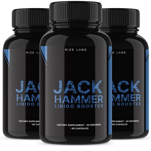 [BRSROGDQPIIQ4A3V] rize labs - Jack Hammer Libido Booster Supplement for Men, Powerful All Natural Formula to Improve Performance (180 Capsules)