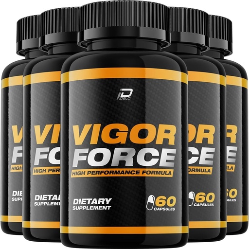 [BRSRA234OR7WGYD7] Vigor Force for Men Capsules, Vigor Force Pills, Vigor Force Advanced Formula, Vigor Force Dietary Supplement, Vigor Force All Natural Support Formula Reviews (5 Pack – 300 Capsules)