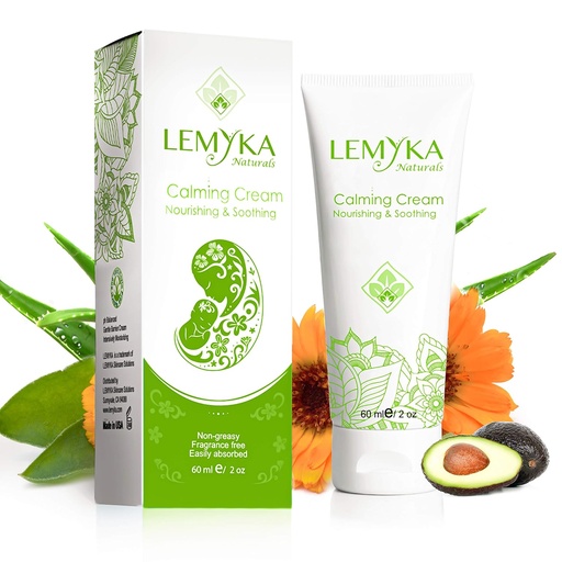 [BRSWYBT7OAOWC333] Natural Eczema Cream, Itch Relief for Atopic dermatitis, Soothing & Intensively Moisturizing, Dry cracked Skin Balm, Anti Itch Ointment, 10X Organic aloe vera, ceramides, LEMYKA, 2OZ