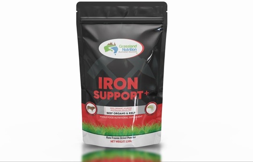 [BRSROHY5OAGRACTG] GRASSLAND NUTRITION | Iron Support+ (120G Powder)