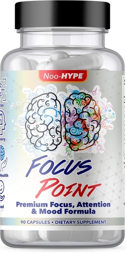 [BRSROYAPBF7R4HYU] Focus Point - Premium Non-Stimulant Focus, Attention and Mood Support