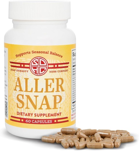 [BRSROBT4PMMWYDL3] Snap Dynasty Aller Snap - 60ct Capsules, Pack of 1 - Plant Based Seasonal Support for Healthy Histamine Response, Histamine Support Supplement, No Contraindications