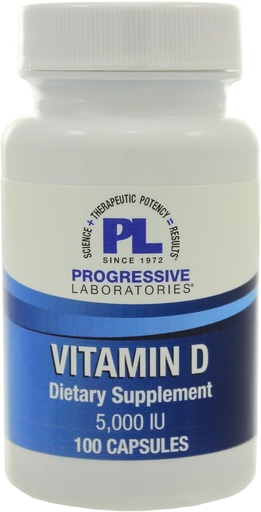[BRSWIYIZCIOGAHIZ] Laboratorios progresivos Vitamina D-3 5000 UI 100 cápsulas