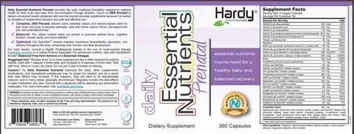 [BRSRM2QPOQCRAD3U] Daily Essential Nutrients Prenatal: The Most Complete Prenatal Supplement for Pregnant and Nursing Mothers - Broad Spectrum Micronutrients