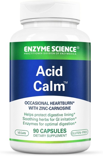 [BRSWIBYRBEMWMDA3] Enzyme Bilim Asit Calm, 90 Capsules – for Occasional Heartburn and Indigestion – Digestion Enzyme Supplement – Digestive Aid – Vegetarian Capsules