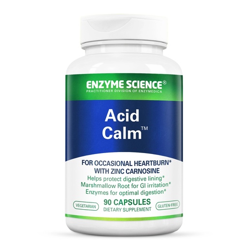 [BRSWIBYRBEMWMDA3] Enzyme Science Acid Calm, 90 Capsules – for Occasional Heartburn and Indigestion – Digestion Enzyme Supplement – Digestive Aid – Vegetarian Capsules