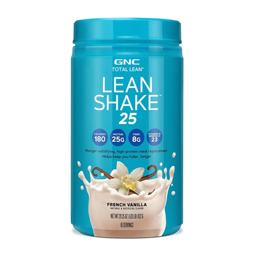 [BRSWYCA5OFYQACL6] GNC Total Lean Lean Shake 25 - French Vanilla (16 Servings)