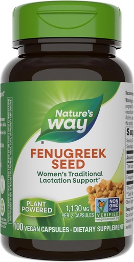 [BRSWIY32B4FRMCY3] Nature's Way Fenugreek Seed, 610mg 100 Capsules