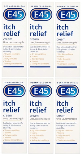 [BRSWIHQHAB4GAHL4] Ee 6 X E45 Itch Relief Cream 100G