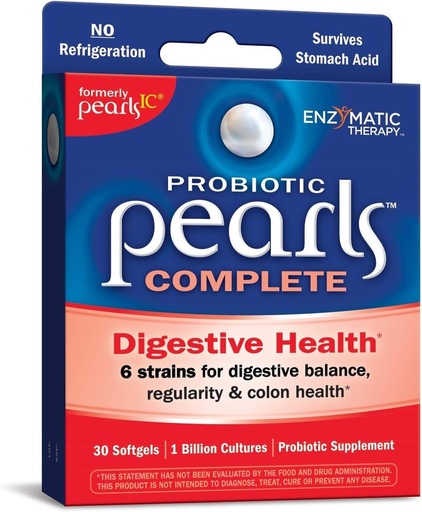 [BRSWIZYAOYNQACTE] Enzymatic Therapy Pearls IC Intensive Care Probiotics, Capsules 30 ea (Pack of 2)