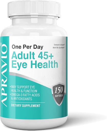 [BRSW2BQ6CQPGOD32] Adult 45+ Eye Health Eye Vitamins w/Vitamin C, Vitamin E, Zinc, Copper, & Omega-3 Fatty Acids for Vision Health & Eye Protection, 150 Softgels