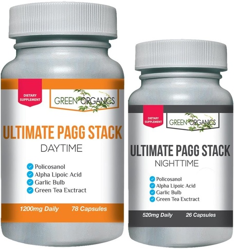 [BRSWIBYOO4CA2E3M] Ultimate PAGG Stack™ 4 Hour Body by Tim Ferriss - Policosanol, Alpha Lipoic Acid, Green Tea Flavonols, Garlic Extract