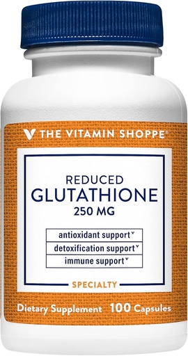 [BRSWIYTYOEDRCAL2] The Vitamin Shoppe Reduced Glutathione Antioxidant - 250 MG (100 Capsules)