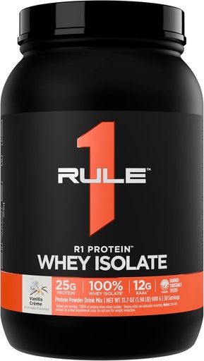 [BRSW2A35BANRUD34] Článek 1 Protein R1 Syrovátka - 25g proteinu a 6g BCAA exkluzivně z izolovaných a hydrolyzovaných zdrojů pro regeneraci cvičení (2 litry *, Vanilla Créme)