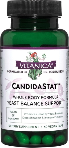 [BRSWIYT3AEFWEADK] Vitanica Candidastat, Balanced Support, Vegan, 60 Capsules
