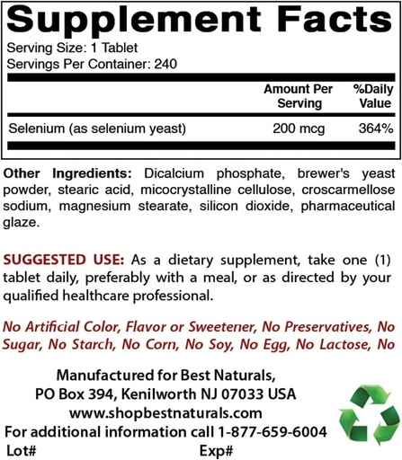 [BRSRMBAHBUIAYADO] Selenium 200 mcg & Magnesium Glycinate 425 מ"ג