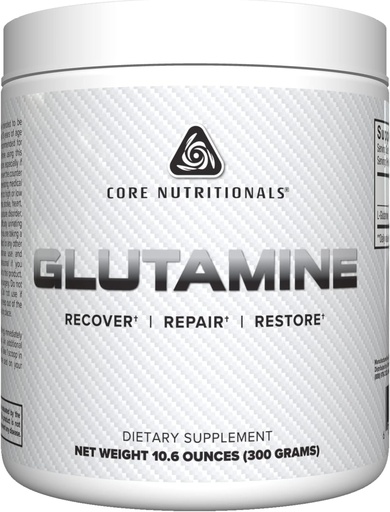 [BRSRMZAOC5YQOHY3] Core Nutritionals Glutamin Aminosäure | Enhance Recovery & Restore L-Glutamin Levels | Immununterstützung, Muskelaufbau, Gut Health | 60 Servierungen (Unflavored)